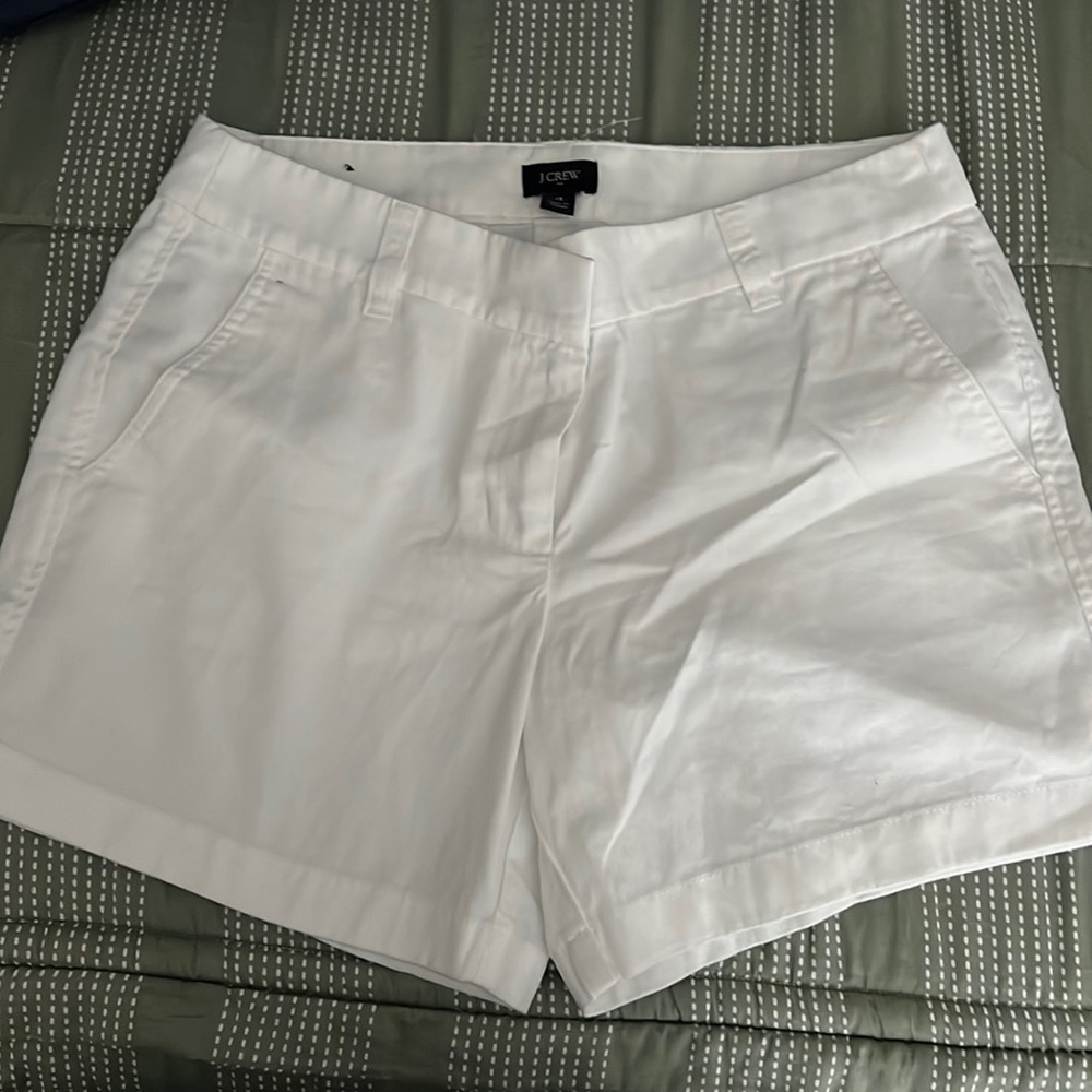 White j crew shorts